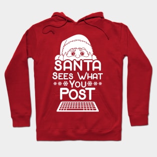 Funny Santa Claus Christmas Social Media Tiktok Internet Meme Hoodie